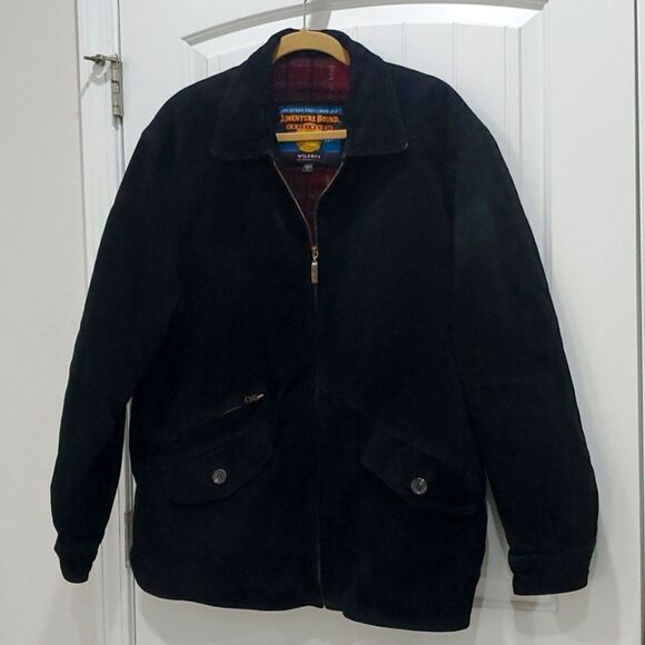 Wilson's Adventure Bound, Mens Black Suede, Lined Jacket LARGE - Picture 1 of 10